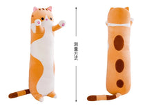 Load image into Gallery viewer, 1pc 50-130CM kawaii Long Animal Cat Plush Toys Lovely Soft Pillow for Children Girls Baby Sleeping Cushion Cartoon Stuffed Dolls