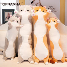 Load image into Gallery viewer, 1pc 50-130CM kawaii Long Animal Cat Plush Toys Lovely Soft Pillow for Children Girls Baby Sleeping Cushion Cartoon Stuffed Dolls