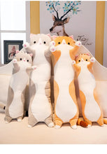 Load image into Gallery viewer, 1pc 50-130CM kawaii Long Animal Cat Plush Toys Lovely Soft Pillow for Children Girls Baby Sleeping Cushion Cartoon Stuffed Dolls