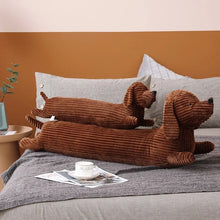Load image into Gallery viewer, 50~110cm Dachshund Dog Shape Plush Pillow Lifelike Stuffed Throw Cushion for Sofa Chair Home Decoration Long Dog Pillow Gift