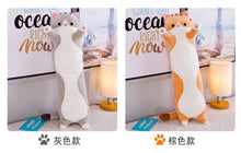 Load image into Gallery viewer, 1pc 50-130CM kawaii Long Animal Cat Plush Toys Lovely Soft Pillow for Children Girls Baby Sleeping Cushion Cartoon Stuffed Dolls