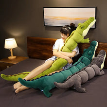 Load image into Gallery viewer, 80-180cm Simulation Crocodile Plush Toys Stuffed Soft Animals Plush Long Crocodile Pillow Doll Home Decoration Gift for Children