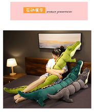Load image into Gallery viewer, 80-180cm Simulation Crocodile Plush Toys Stuffed Soft Animals Plush Long Crocodile Pillow Doll Home Decoration Gift for Children