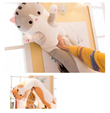 Load image into Gallery viewer, 1pc 50-130CM kawaii Long Animal Cat Plush Toys Lovely Soft Pillow for Children Girls Baby Sleeping Cushion Cartoon Stuffed Dolls