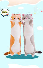 Load image into Gallery viewer, 1pc 50-130CM kawaii Long Animal Cat Plush Toys Lovely Soft Pillow for Children Girls Baby Sleeping Cushion Cartoon Stuffed Dolls