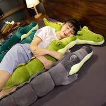 Load image into Gallery viewer, 80-180cm Simulation Crocodile Plush Toys Stuffed Soft Animals Plush Long Crocodile Pillow Doll Home Decoration Gift for Children