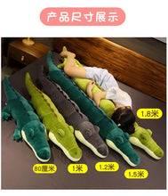Load image into Gallery viewer, 80-180cm Simulation Crocodile Plush Toys Stuffed Soft Animals Plush Long Crocodile Pillow Doll Home Decoration Gift for Children