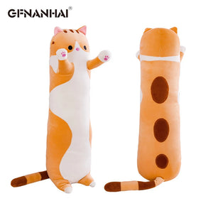 1pc 50-130CM kawaii Long Animal Cat Plush Toys Lovely Soft Pillow for Children Girls Baby Sleeping Cushion Cartoon Stuffed Dolls