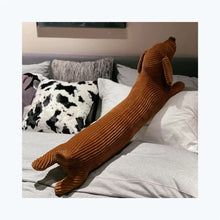 Load image into Gallery viewer, 50~110cm Dachshund Dog Shape Plush Pillow Lifelike Stuffed Throw Cushion for Sofa Chair Home Decoration Long Dog Pillow Gift
