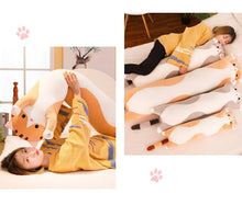 Load image into Gallery viewer, 1pc 50-130CM kawaii Long Animal Cat Plush Toys Lovely Soft Pillow for Children Girls Baby Sleeping Cushion Cartoon Stuffed Dolls
