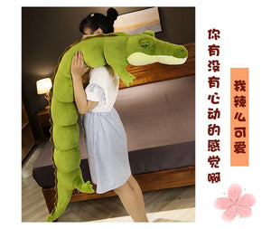 80-180cm Simulation Crocodile Plush Toys Stuffed Soft Animals Plush Long Crocodile Pillow Doll Home Decoration Gift for Children