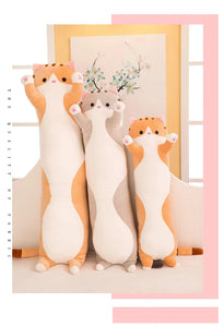 1pc 50-130CM kawaii Long Animal Cat Plush Toys Lovely Soft Pillow for Children Girls Baby Sleeping Cushion Cartoon Stuffed Dolls