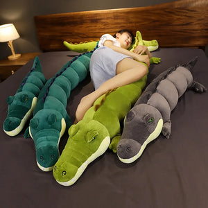 80-180cm Simulation Crocodile Plush Toys Stuffed Soft Animals Plush Long Crocodile Pillow Doll Home Decoration Gift for Children