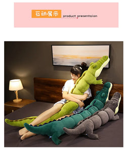 80-180cm Simulation Crocodile Plush Toys Stuffed Soft Animals Plush Long Crocodile Pillow Doll Home Decoration Gift for Children