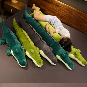 80-180cm Simulation Crocodile Plush Toys Stuffed Soft Animals Plush Long Crocodile Pillow Doll Home Decoration Gift for Children