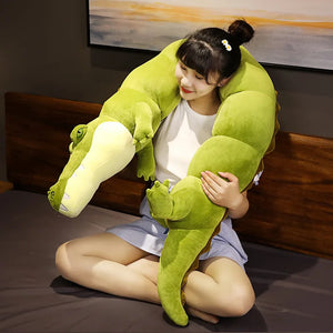 80-180cm Simulation Crocodile Plush Toys Stuffed Soft Animals Plush Long Crocodile Pillow Doll Home Decoration Gift for Children