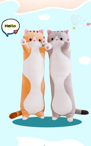 1pc 50-130CM kawaii Long Animal Cat Plush Toys Lovely Soft Pillow for Children Girls Baby Sleeping Cushion Cartoon Stuffed Dolls