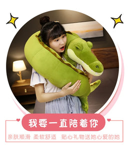 80-180cm Simulation Crocodile Plush Toys Stuffed Soft Animals Plush Long Crocodile Pillow Doll Home Decoration Gift for Children