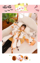 Load image into Gallery viewer, 1pc 50-130CM kawaii Long Animal Cat Plush Toys Lovely Soft Pillow for Children Girls Baby Sleeping Cushion Cartoon Stuffed Dolls
