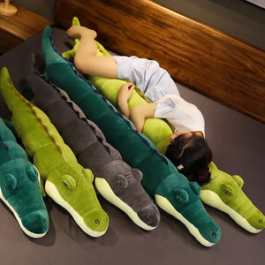 80-180cm Simulation Crocodile Plush Toys Stuffed Soft Animals Plush Long Crocodile Pillow Doll Home Decoration Gift for Children