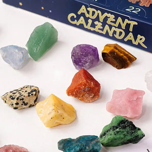 Crystal Advent Calendar 2024 Children's Crystal Gem Crystal Collection Christmas Countdown Toys Gemstone Stone Learning Kit For