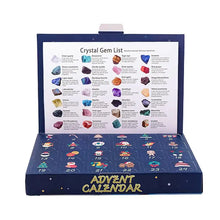 Load image into Gallery viewer, Crystal Advent Calendar 2024 Children&#39;s Crystal Gem Crystal Collection Christmas Countdown Toys Gemstone Stone Learning Kit For
