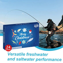 Load image into Gallery viewer, Advent Calendar Fishing Tackle Set 24X Christmas Countdown Calendar With Fishing Lures Set Christmas Fishing Countdown Calendar
