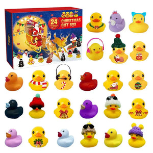 Christmas Advent Calendar 2024 24 Days Christmas Gift Set Countdown with Rubber Ducks Bath Toys DI Y Fun for Kids and Adults