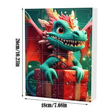 Load image into Gallery viewer, Dragon Christmas Advent Calendar 24 Days Of Vacation Advent Calendar Pendant 2D Advent Calendars Dinosaur Pendant Toy For Teens
