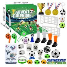 Load image into Gallery viewer, Christmas Advent Calendar 2024 Building Blocks Countdown Calendar Football Theme Kids Blocks Stress Relief Toy Countdown To
