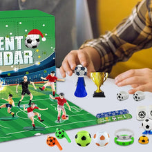 Load image into Gallery viewer, Christmas Advent Calendar 2024 Building Blocks Countdown Calendar Football Theme Kids Blocks Stress Relief Toy Countdown To
