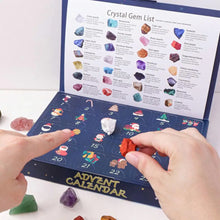 Load image into Gallery viewer, Crystal Advent Calendar 2024 Children&#39;s Crystal Gem Crystal Collection Christmas Countdown Toys Gemstone Stone Learning Kit For
