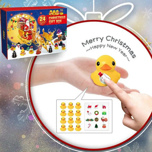 Christmas Advent Calendar 2024 24 Days Christmas Gift Set Countdown with Rubber Ducks Bath Toys DI Y Fun for Kids and Adults