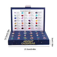 Load image into Gallery viewer, Crystal Advent Calendar 2024 Children&#39;s Crystal Gem Crystal Collection Christmas Countdown Toys Gemstone Stone Learning Kit For
