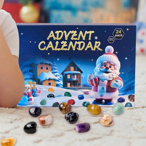 Crystal Advent Calendar 2024 Children's Crystal Gem Crystal Collection Christmas Countdown Toys Gemstone Stone Learning Kit For